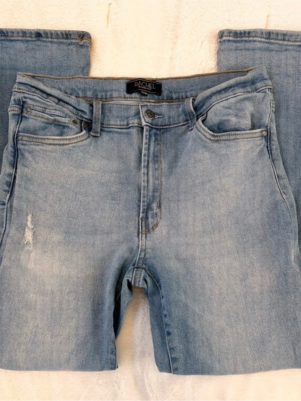 Rachel Roy Distressed High Rise Jeans - Picture 13 of 14